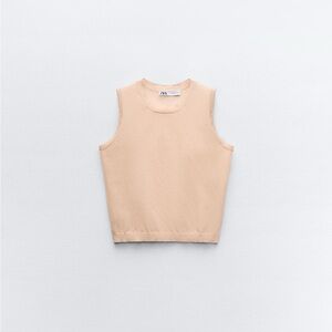 Semi sheer knit top